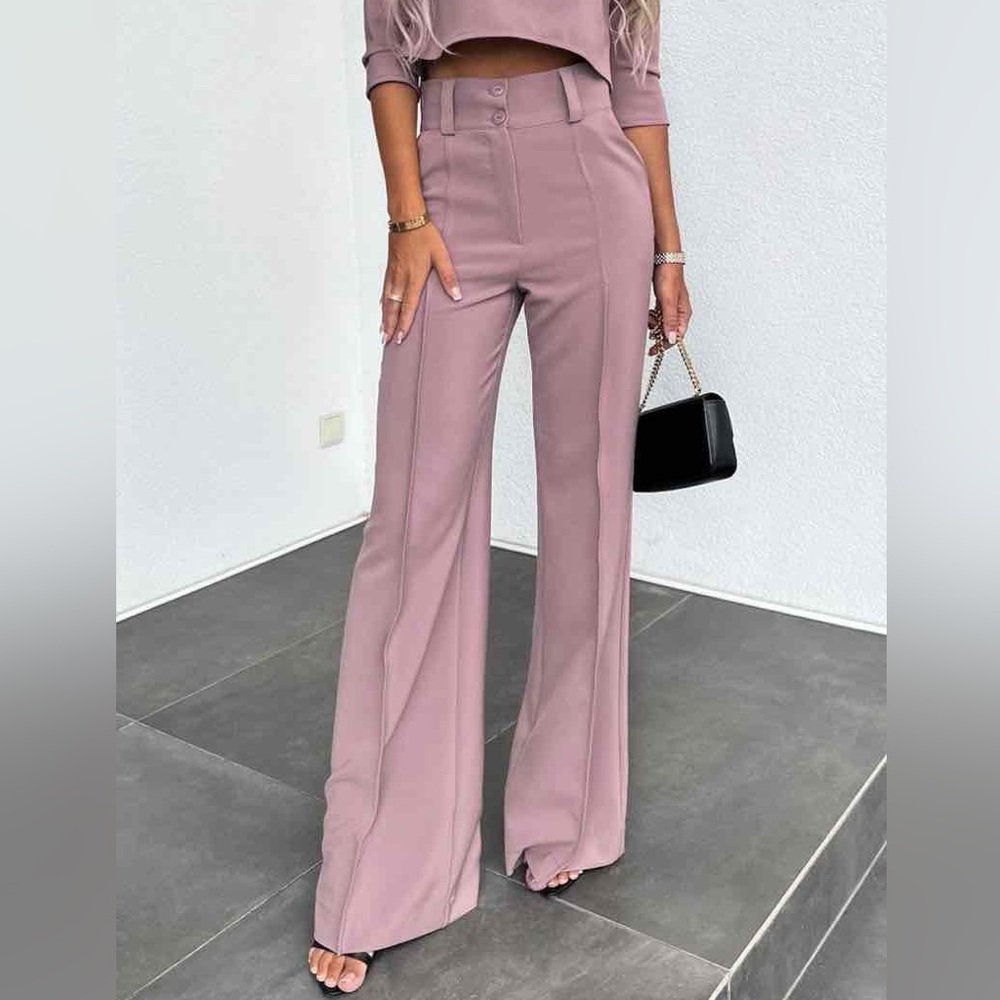 Wide Leg High-Waisted Pants